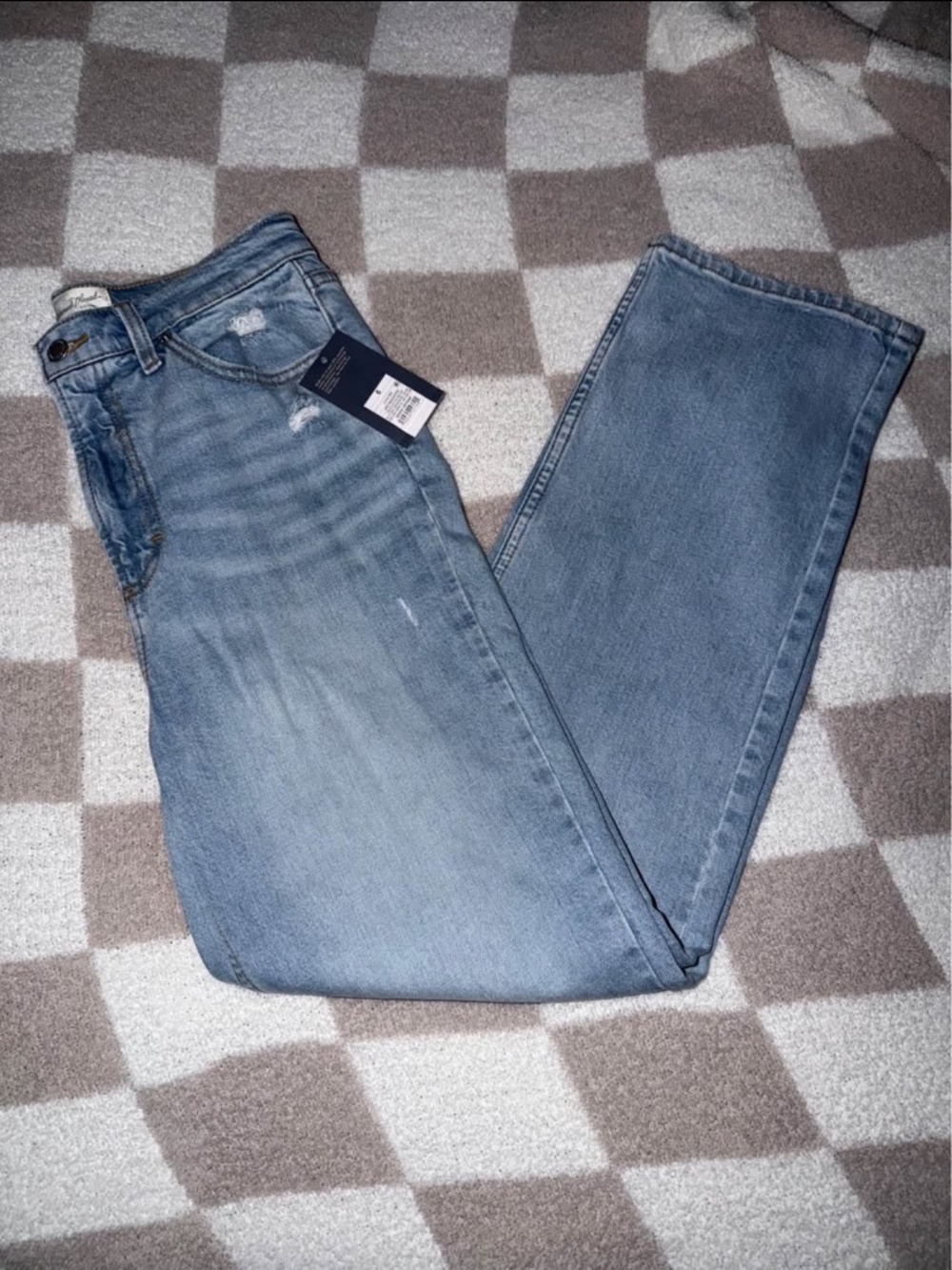 Straight leg jeans